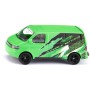 SIKU Auto Volkswagen Transporter T5 zelený s potiskem kovový model 1585