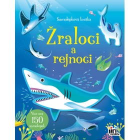 JIRI MODELS Samolepková knížka Žraloci a rejnoci 150 samolepek