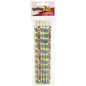 Obyčejná tužka s gumou set 6ks Pokémon dětské školní potřeby
