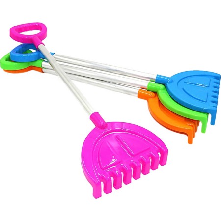 PL Hrábě ALU na písek 57cm T-ručka kov + plast 5 barev