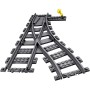 LEGO CITY Výhybky a zahnuté koleje doplněk k vláčkodráze 60238 STAVEBNICE