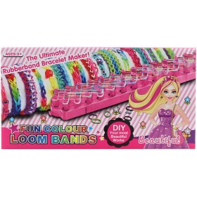 UDĚLEJ SI NÁRAMEK Gumičky LOOM BANDS 300ks + tkalcovský stav s doplňky