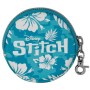 Peněženka dětská Stitch kapesní kulatá na zip s karabinkou