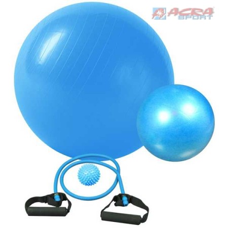 ACRA Sada Fitness rehabilitační Gymball, Expandér, Overball