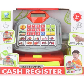 Pokladna dětská registrační kasa elektronická s doplňky na baterie Světlo Zvuk