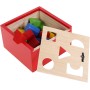 WOODY DŘEVO Vkládací krabička se 14 tvary baby vkládačka