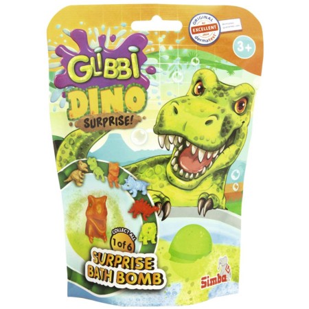 SIMBA Glibbi vodní bomba šumivá s dinosaurem s překvapením do vany