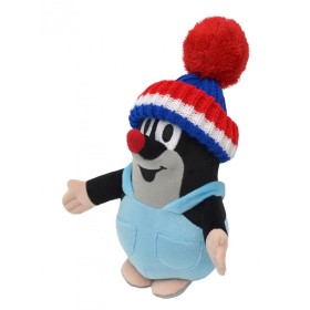 MORAVSKÁ ÚSTŘEDNA Krtek 20 cm, kalhotky, kulich modrý-trilokora, plyšová hračka