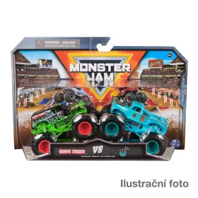 SPIN MASTER MONSTER JAM - sběratelský kovový model auta Monster Truck, set 2 modelů, assort, 1:64