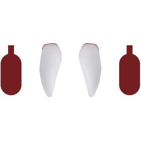 KARNEVAL Zuby upírské + umělá krev *KARNEVALOVÝ DOPLNĚK*