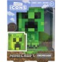 Stolní lampička Minecraft Creeper Icon Light 10cm na baterie zelené LED Světlo