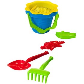 PL Baby pískový set kyblík vlnka s formičkami a nástroji 6ks
