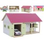 DŘEVO Farma stáj pro koně 34x22x19cm s garáží *DŘEVĚNÉ HRAČKY*