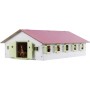 DŘEVO Stáj pro koně 62x43x22cm růžová 1:32 *DŘEVĚNÉ HRAČKY*