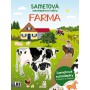 JIRI MODELS Sametová samolepková knížka Farma