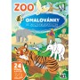 JIRI MODELS Omalovánky se samolepkami A4+ ZOO Zvířátka II.