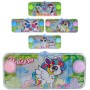 Hra vodní navlékání kroužků na hroty jednorožci 4 druhy