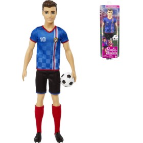 MATTEL BRB Barbie panák Ken fotbalista modrý dres