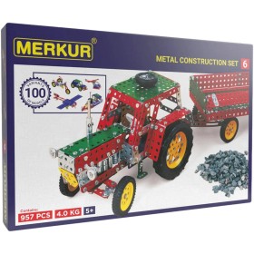 MERKUR M6 Velká sada 957 dílků *KOVOVÁ STAVEBNICE*