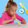 SES CREATIVE Foukací fixy set 4 barvy + 3 štěňátka s překvapením