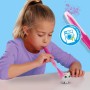 SES CREATIVE Foukací fixy set 4 barvy + 3 koťátka s překvapením
