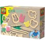 SES CREATIVE Modelína Eco bezlepková 3x 90g + dřevěné nástroje