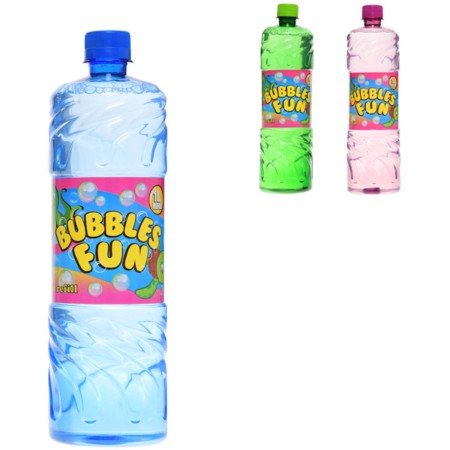 Náplň náhradní do bublifuku 1 litr v plastové láhvi 3 barvy
