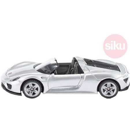 SIKU Auto osobní Porsche 918 Spider stříbrný model 1:55 kov