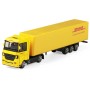 Auto kamion DHL Přeprava zásilek tahač kovový s návěsem volný chod