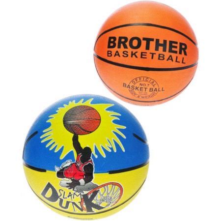 Míč basketbalový 22cm vel.7 na košíkovou 2 druhy