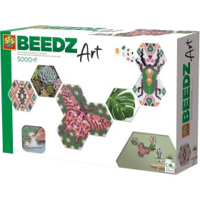 SES CREATIVE Beedz zažehlovací 3D korálky hexagonální Art botanika 5000ks