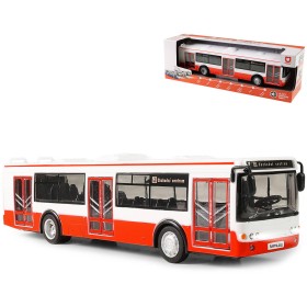 Autobus hlásí zastávky MHD Červený zpětný chod na baterie Světlo Zvuk CZ