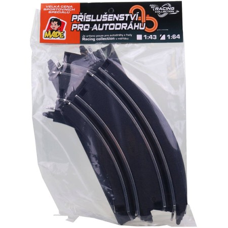 Autodráha Racing Collection 1:64 náhradní díly dráha set 4ks