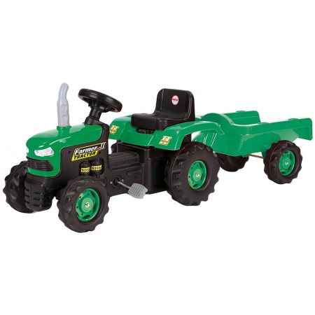 DOLU Traktor šlapací set s vlečkou 173x53x45cm zelený plast