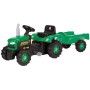 DOLU Traktor šlapací set s vlečkou 173x53x45cm zelený plast