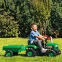 DOLU Traktor šlapací set s vlečkou 173x53x45cm zelený plast