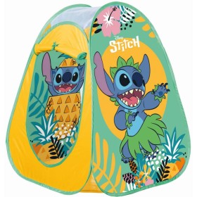 JOHN Stan dětský Pop Up Stitch 75x75x90cm žlutozelený