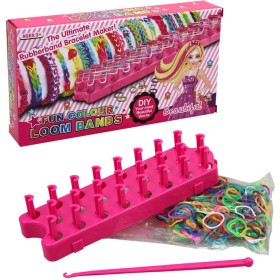 UDĚLEJ SI NÁRAMEK Gumičky barevné LOOM BANDS + tkalcovský stav