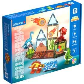 GEOMAG Magnetic Tiles Dino 25 dílků magnetická STAVEBNICE