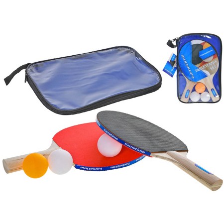Pálky na stolní tenis Gametime ping pong set se 3 míčky v pouzdře na zip