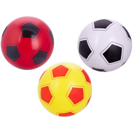 Míč soft 23cm s potiskem fotbal 3 barvy pro miminko