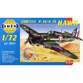 SMĚR Model letadlo Curtiss P-36 1:72 (stavebnice letadla)