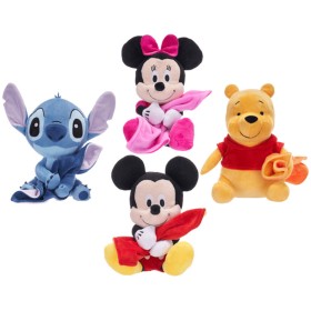 PLYŠ Disney postavička 21cm sedící s dekou 4 druhy *PLYŠOVÉ HRAČKY*