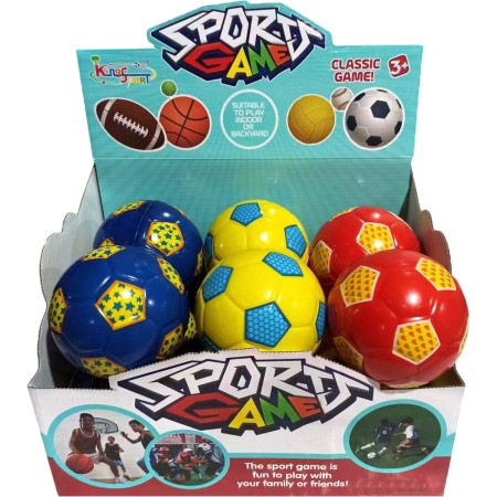 Míček 10cm fotbalový balon mini kopačák s potiskem 3 barvy