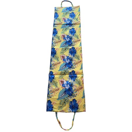 KUBISPORT Lehátko plážové skládací čtyřdílné 180x50cm květinový potisk Hawai
