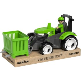 EFKO IGRÁČEK MultiGO Zelený traktor s videlmi s figurkou a paletou Eko