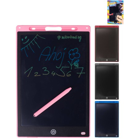 Tablet tabulka kreslicí magický 29x19cm set s perem na baterie 4 barvy