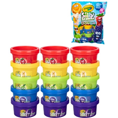 CRAYOLA Tvarovací hmota vonící ovoce set 15x28g v kelímku 5 druhů