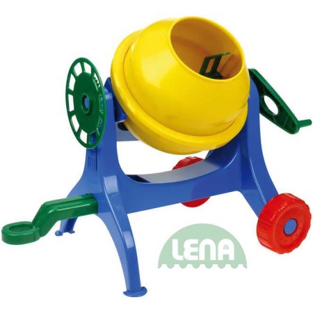 LENA Dětská plastová mechanická míchačka na maltu