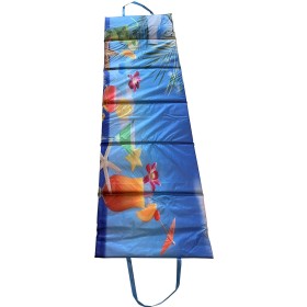 KUBISPORT Lehátko plážové skládací šestidílné 195x55cm potisk bar na pláži